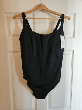 NWT XXL Knix Period Classic Black One-Piece Swimsuit